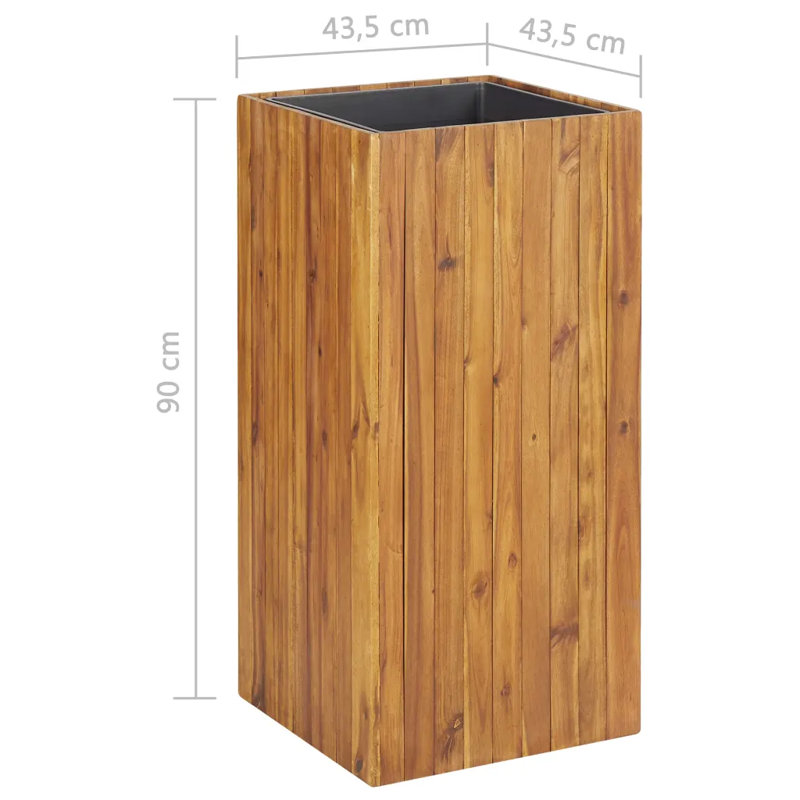 Emely Wood Planter Box, 90cm H x 43.5cm W x 43.5cm D