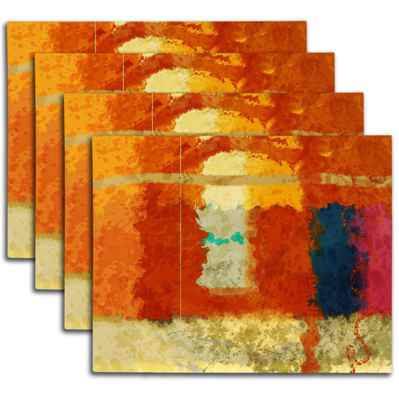 Napperon abstrait en polyester