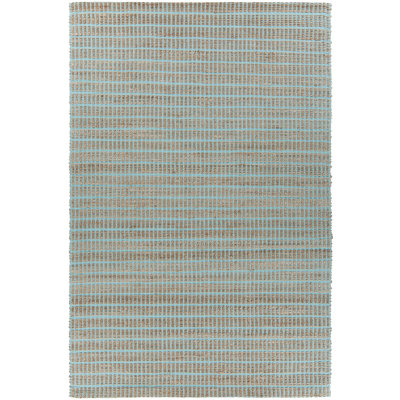 Tapis bleu/brun tissé à la main Kendall
