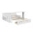 Full Size Wooden Daybed With Built-In Storage Drawers, Separable Desk, And Adjustable Hydraulic Side Table-1796604476-1796604477