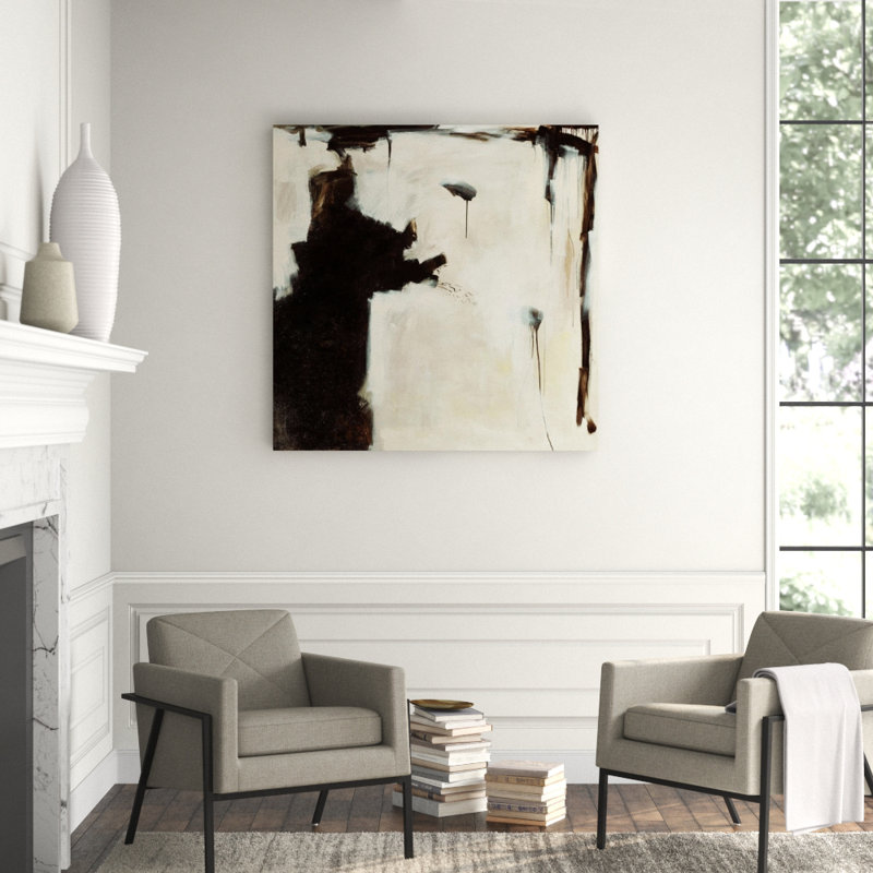 Black And White Comparison Painting by Samuel Kane, Image Brush Gel, 40" H x 40" W