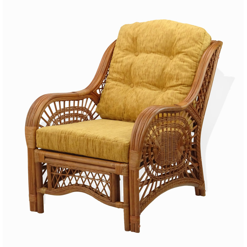 Fauteuil d'appoint Malibu Lounge Living, Jaune