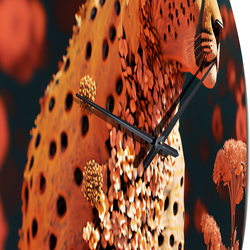 Horloge murale guépard rose, Petit