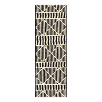 Black Dalyan Indoor/Outdoor Trellis Rug