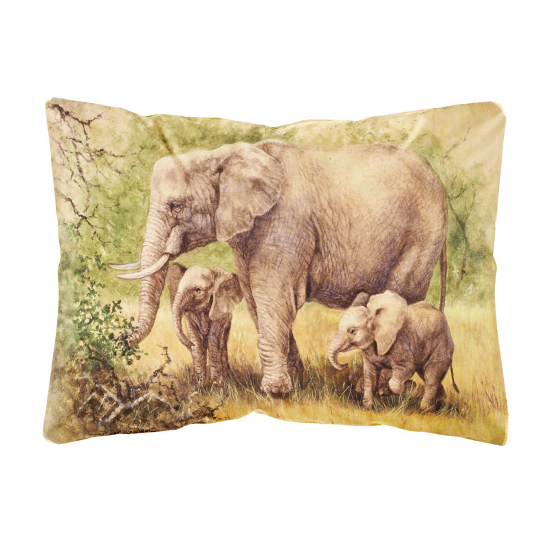  Coussin intérieur / extérieur Elephants par Daphne Baxter