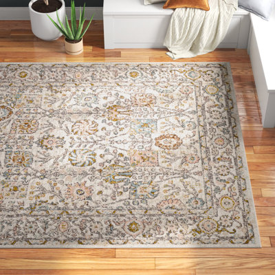 Evgenia Oriental Teal/Brown Area Rug