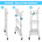 Foldable 3 Tier Metal Utility Rolling Cart-114530644
