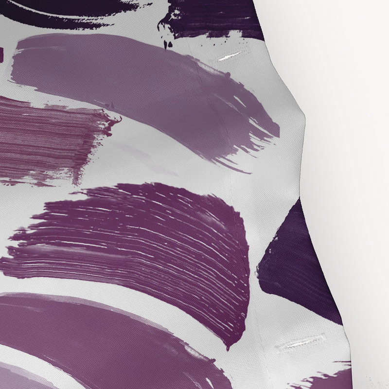 Rideau de douche simple Alfarata, Mauve