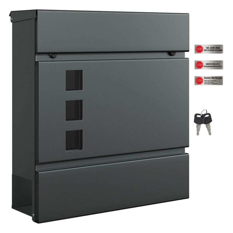 29×9.5×31cm Steel Wall Mounted Post Box