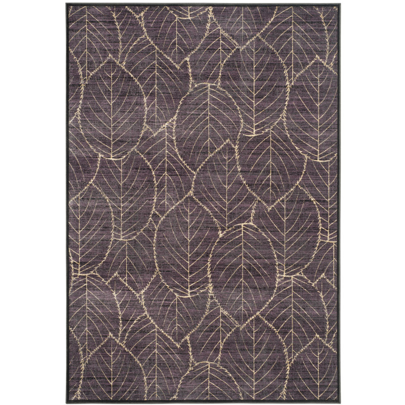 Tapis géométrique en velours de viscose Coreatha, Rectangle 8 pi x 11 pi 2 po
