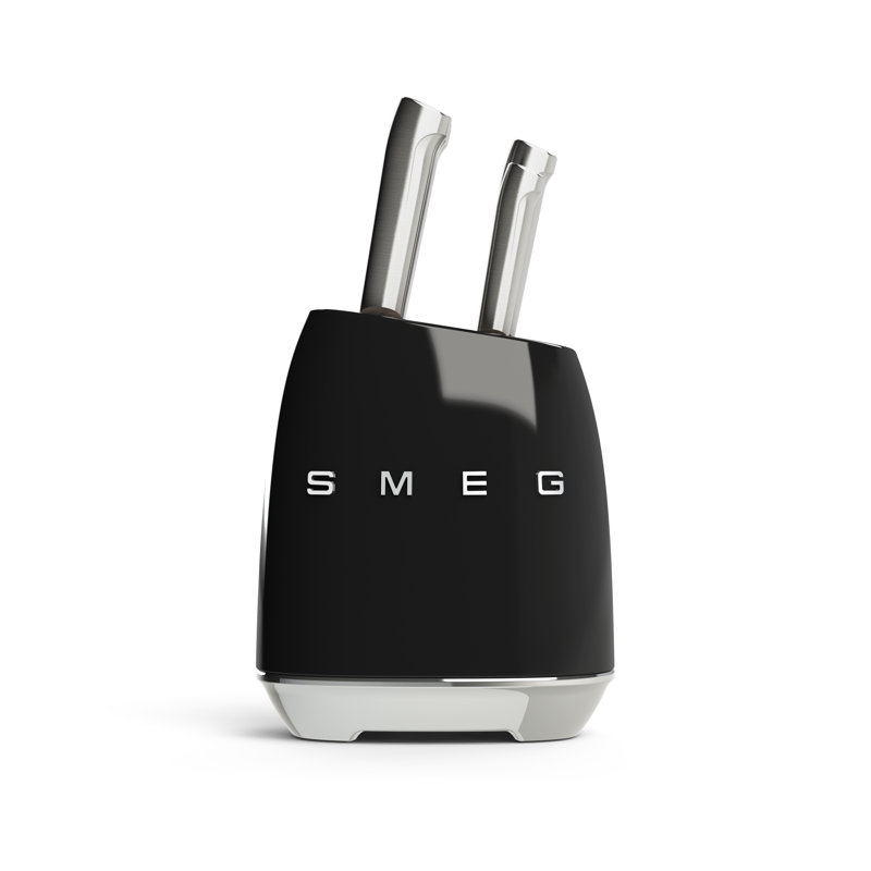 Ensemble de blocs à couteaux 7 pièces SMEG, Noir