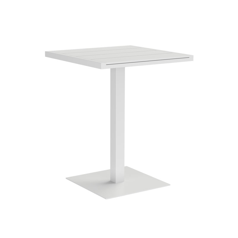 MERANO Outdoor Square Bar Table, White