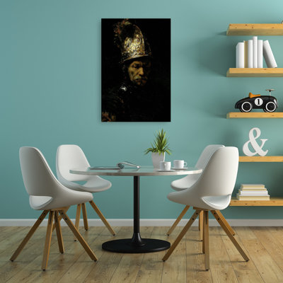 Man With Helmet Classic Contemporary Wall Art Print