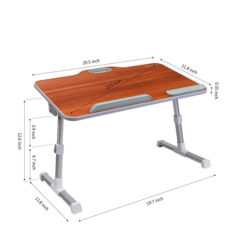 Plateau pour ordinateur portable support/lit portatif & déjeuner, Cerisier américain