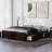 Wood Queen Size Storage Bed With Drawers-1012332013