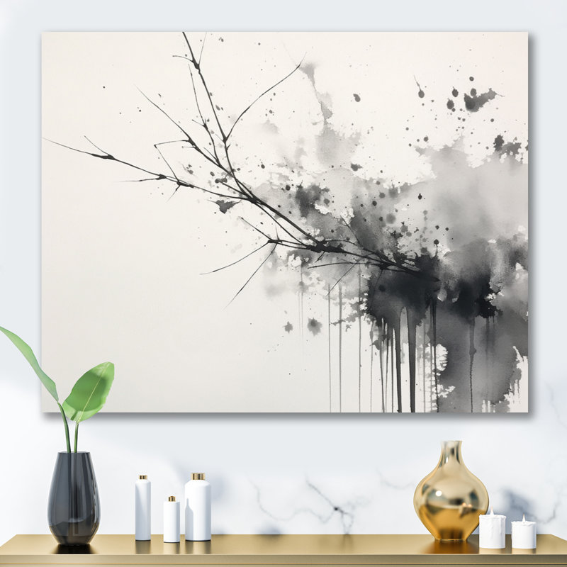 Reproduction d'art mural noir et blanc Pure Serenity I - Minimalisme, Toile tendue, H 12 po x l 20 po x P 1 po