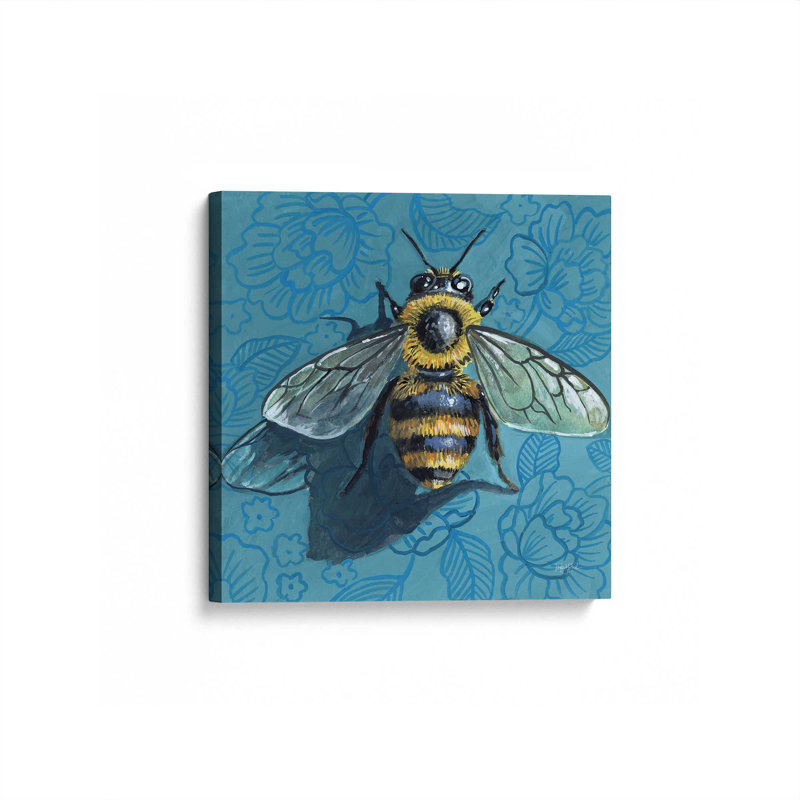 Reproduction d'art sur toile «Eavesdropping Bee» par Kate Jarvik Birch, H 30 po x l 30 po