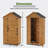 3 ft. 8 in. W x 2 ft. 5 in. D Outdoor Storage Shed with 3 Shelves and Lock