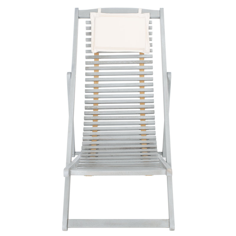 Chaise de patio Imani Relax, Gris / beige