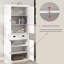 Armoire de rangement pour garde-manger avec 4 portes et armoire d'entrée