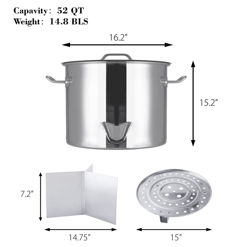 Ensemble de casseroles en acier inoxydable avec couvercle ARC, 52 pte.