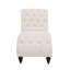 Chaise longue capitonnée avec coussin lombaire