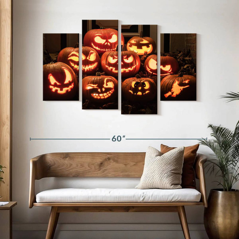Lelend Jack O Lantern Pile, 32'' H x 52'' W