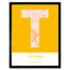 Telford England United Kingdom City Map 1 Piece Single Picture Frame Wall Art