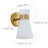 1-White dimmable glass LED wall lamp