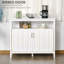 Kitchen Sideboard, Buffet Cabinet With 2 Doors, And Adjustable Shelves For Dining Room
