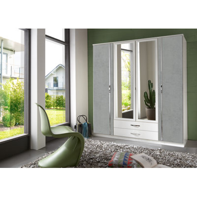 Haylynn 4 Door Manufactured Wood Wardrobe