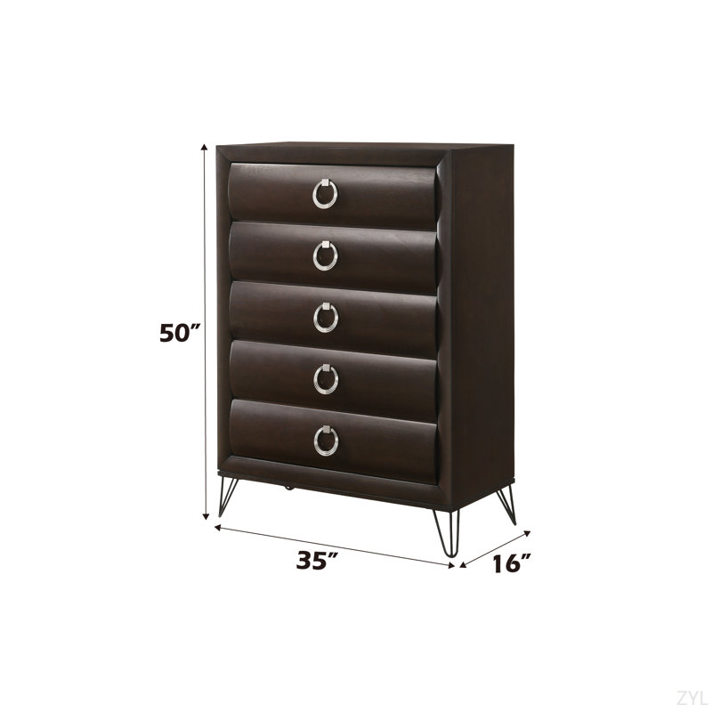 Commode finition merlot foncé