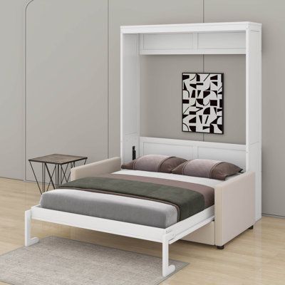 Grand lit escamotable avec coussin
