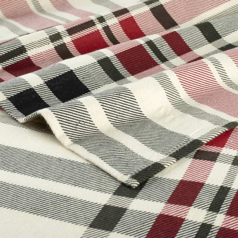 Pointehaven 180 GSM Brushed Cotton Flannel Pillow Cases Standard Kensington, Kensington Plaid