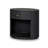 Amelia Oval One Drawer Nightstand-Black Linen-1516349700