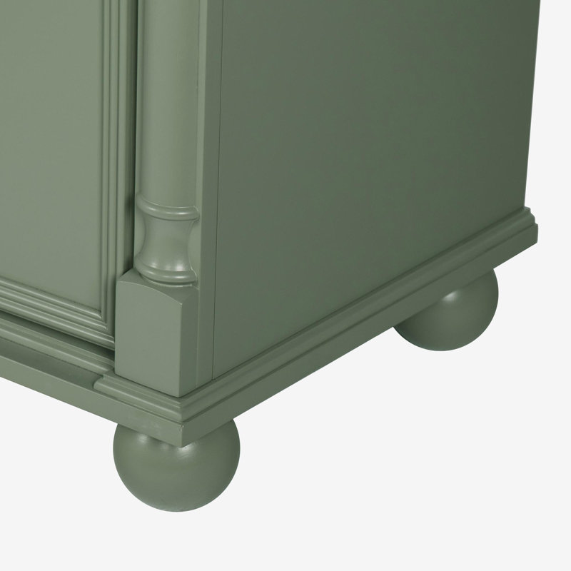 Armoire de salle de bain 27,8 po, seule armoire, vert, Vert