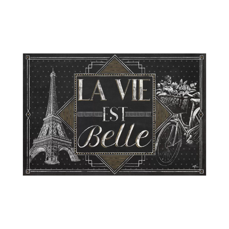 Vive Paris II by Janelle Penner - Wrapped Canvas Print, 20.32cm H x 30.48cm W x 1.905cm D