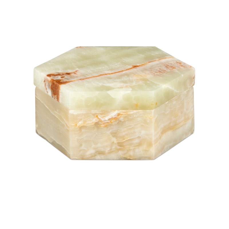Arco Green Onyx Hexagon Box