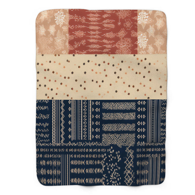 Boho Patchwork - 1 Piece Blanket, Twin