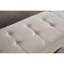 Banc repose-pieds 59 po avec rangement en tissu beige