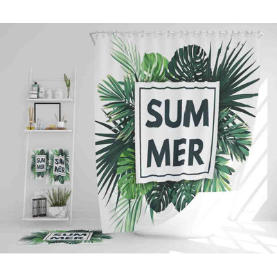 Nashir Polyester Shower Curtain Set