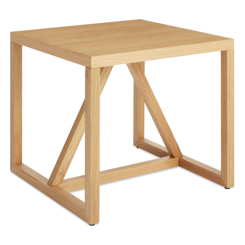 Strut End Table, White Oak