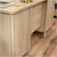 Bureau d'ordinateur, finition brune