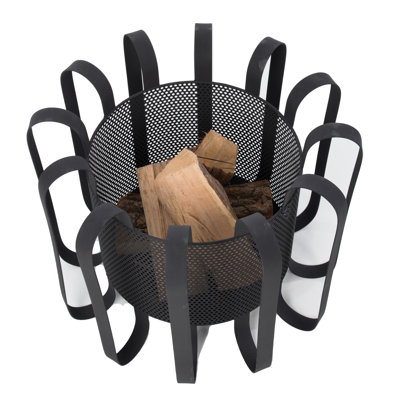 Kester Square Steel Wood Burning Fire Pit