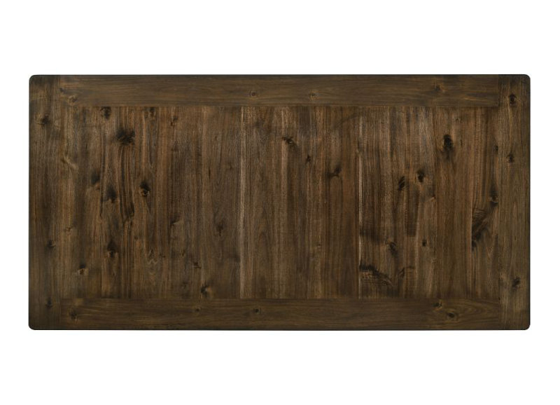 Table à hauteur de comptoir Zane, finition chêne et blanc antique