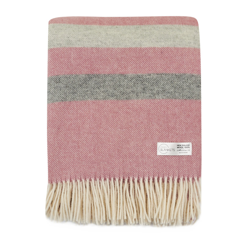Plain Weave / Muslin Throw Blanket, Pink