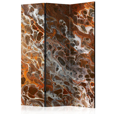 Golphin 135cm W x 172cm H 3 - Panel Solid Wood Folding Room Divider