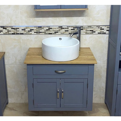 Bewdley 750mm Single Bathroom Vanity with Vessel Ceramic Basin