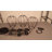 Industrial Black Chandelier, Metal Body, 39.4 in Diameter x 51.2 in Height | Adjustable Cable Length 70.9 in | 3 x E27 Max 40W Sockets | Perfect for Nostalgic Home Decor | Includes Setup Instructions & Connecting Apparatus