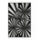 Tapis doux et moelleux de style art déco narbert en gris - reliure noire
